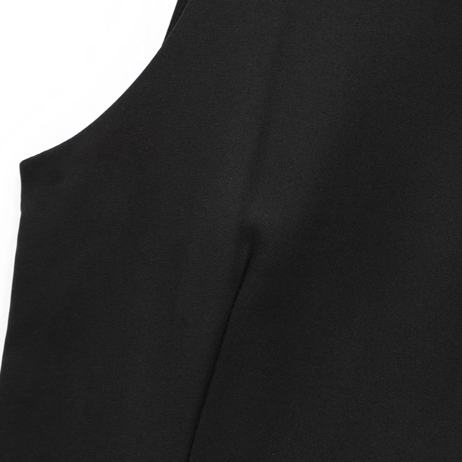Eliza | Black Sleeveless Mini Dress with Feather Details